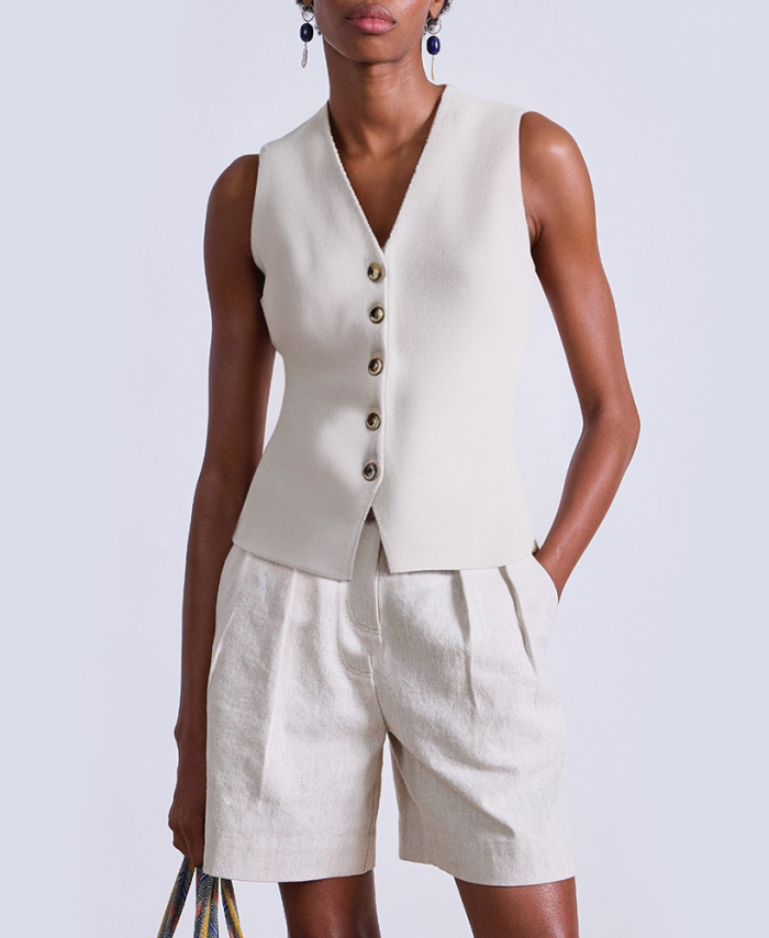 elegant-v-neck-single-breasted-womens-vest