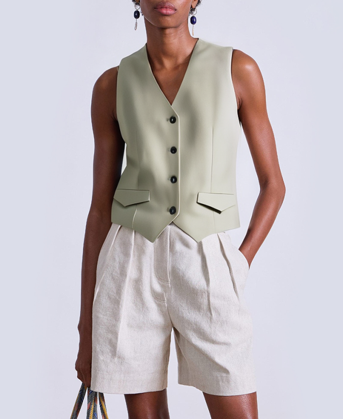 vintage-v-neck-single-breasted-womens-vest