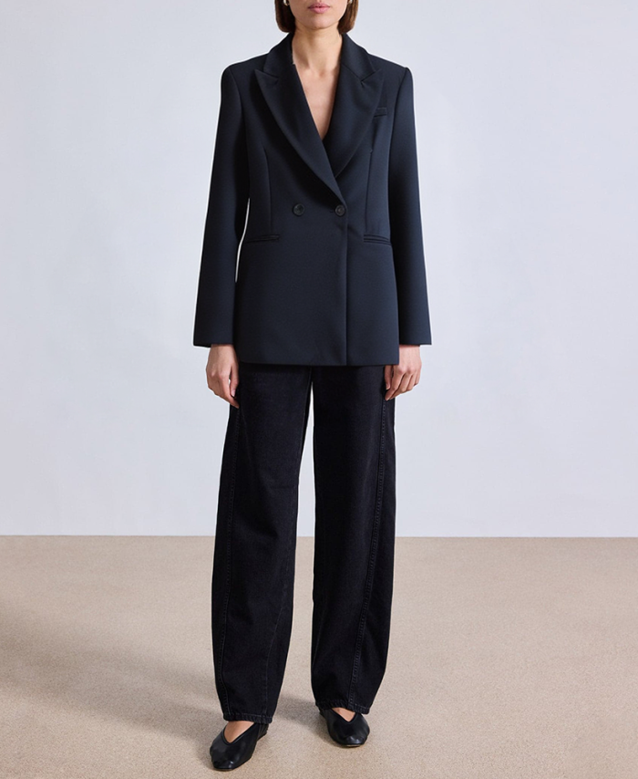 chic-textured-double-breasted-womens-blazer