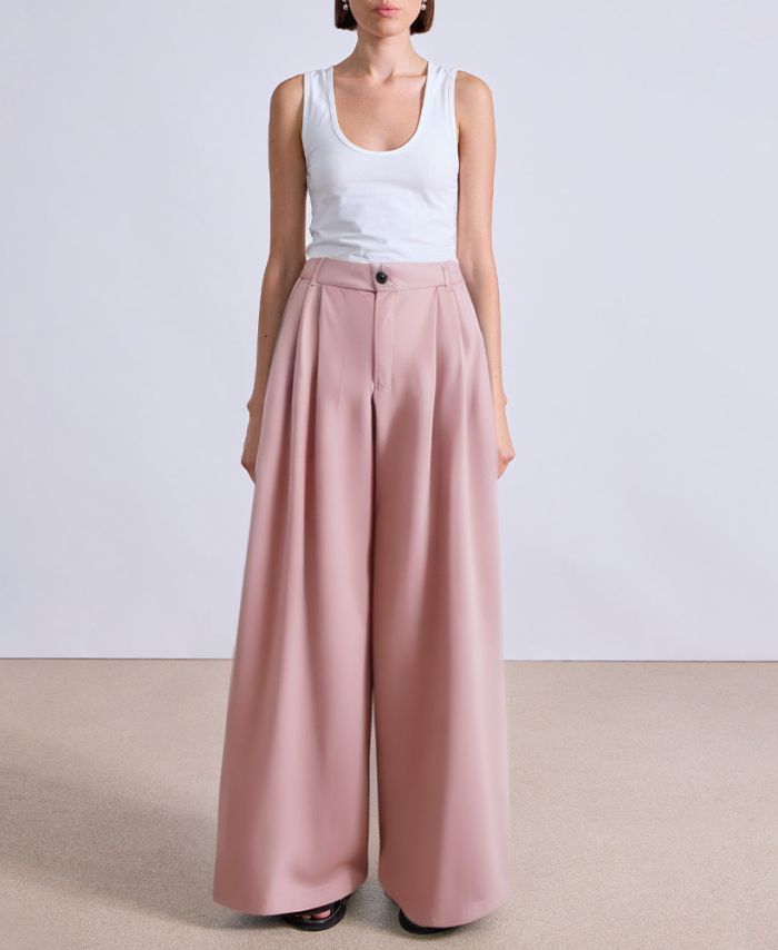 fashionable-double-pleated-wide-leg-womens-suit-pants