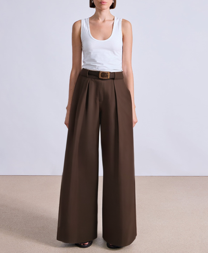 brown-wide-leg-womens-suit-pants-with-belt