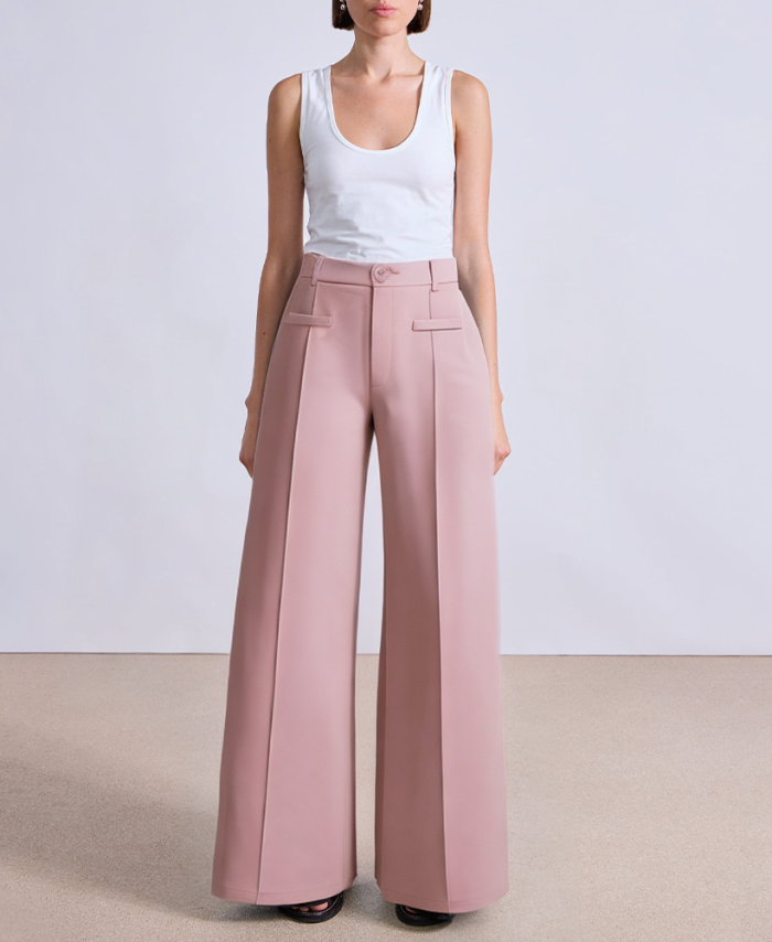 high-quality-pink-straight-womens-suit-pants