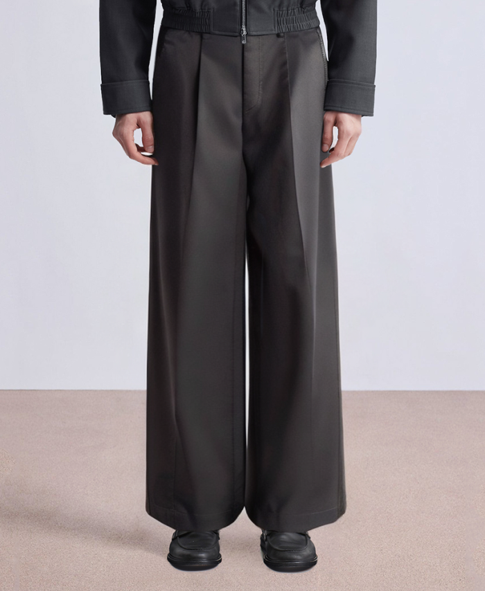 black-loose-wide-leg-mens-suit-pants